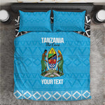 Afro Cricket Tanzania Custom Bedding Set Go Cows Sporty African Pattern - African Pride