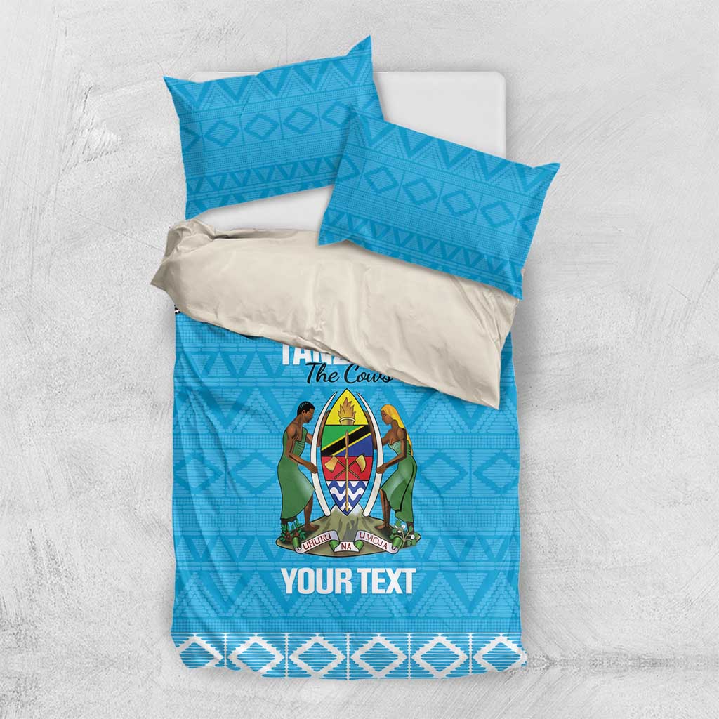 Afro Cricket Tanzania Custom Bedding Set Go Cows Sporty African Pattern - African Pride