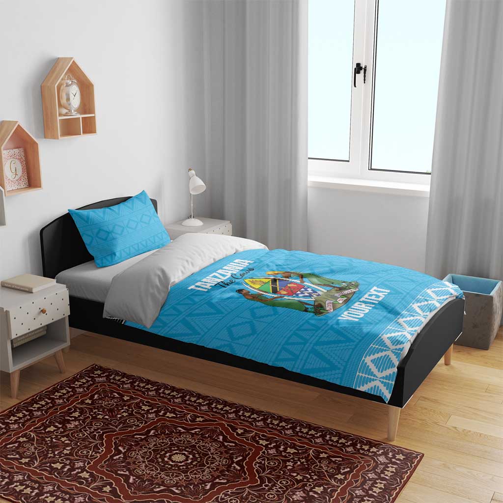 Afro Cricket Tanzania Custom Bedding Set Go Cows Sporty African Pattern - African Pride