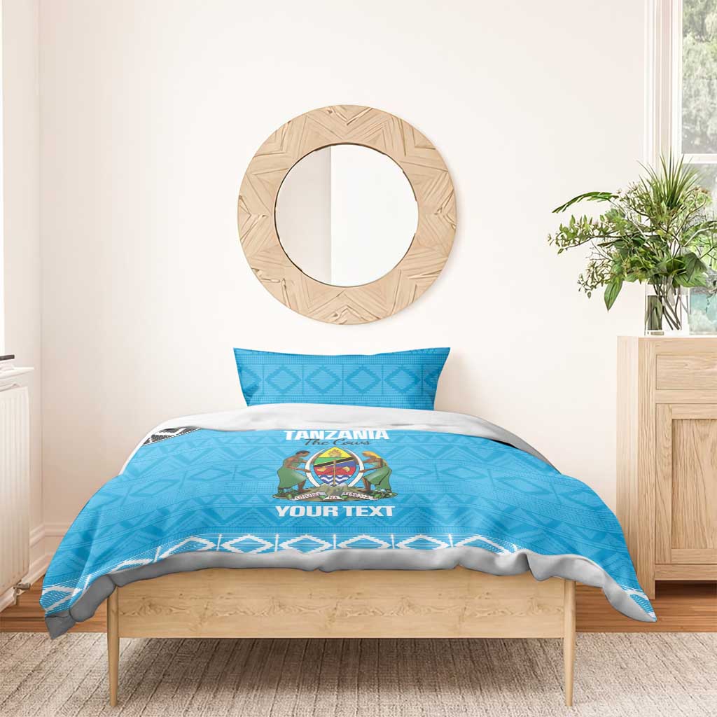 Afro Cricket Tanzania Custom Bedding Set Go Cows Sporty African Pattern - African Pride