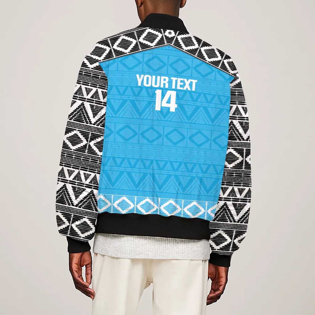 Afro Cricket Tanzania Custom Bomber Jacket Go Cows Sporty African Pattern - African Pride