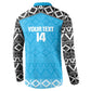 Custom Tanzania Cricket Button Sweatshirt Go Cows Sporty African Pattern