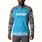 Custom Tanzania Cricket Button Sweatshirt Go Cows Sporty African Pattern