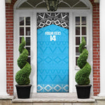 Custom Tanzania Cricket Door Cover Go Cows Sporty African Pattern