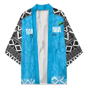 Custom Tanzania Cricket Kimono Go Cows Sporty African Pattern