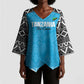 Custom Tanzania Cricket Kimono Sleeve Blouse Go Cows Sporty African Pattern