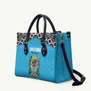 Custom Tanzania Cricket Leather Bag Go Cows Sporty African Pattern