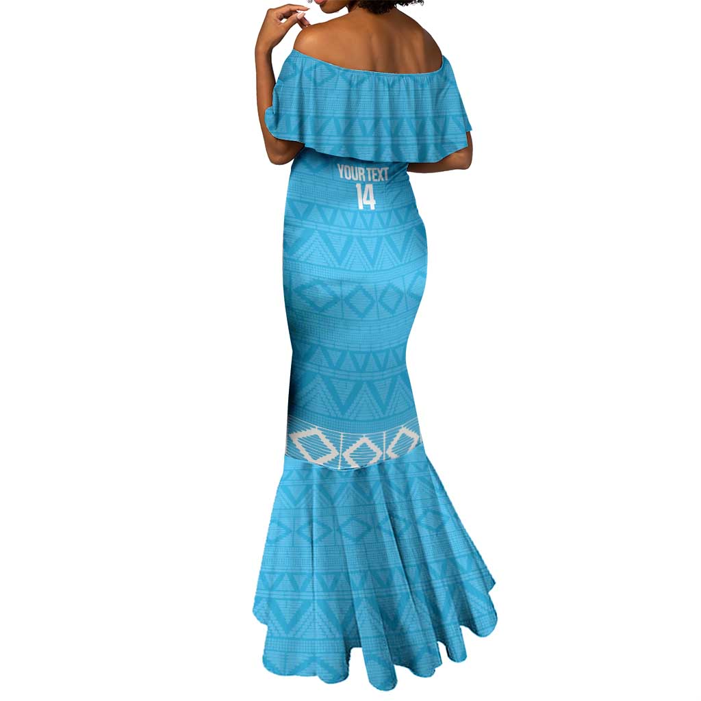 Afro Cricket Tanzania Custom Mermaid Dress Go Cows Sporty African Pattern - African Pride