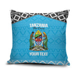 Custom Tanzania Cricket Pillow Cover Go Cows Sporty African Pattern