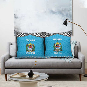 Custom Tanzania Cricket Pillow Cover Go Cows Sporty African Pattern