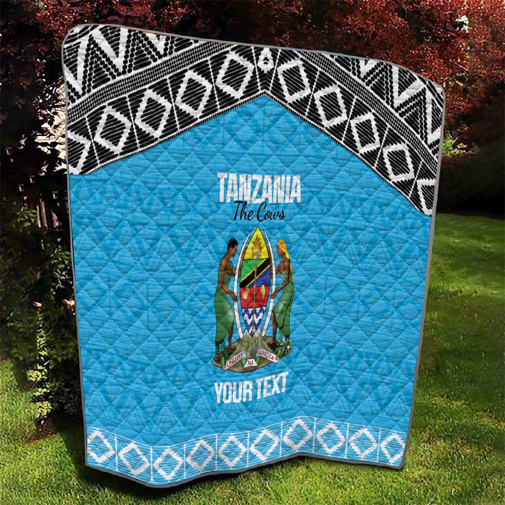 Afro Cricket Tanzania Custom Quilt Go Cows Sporty African Pattern - African Pride