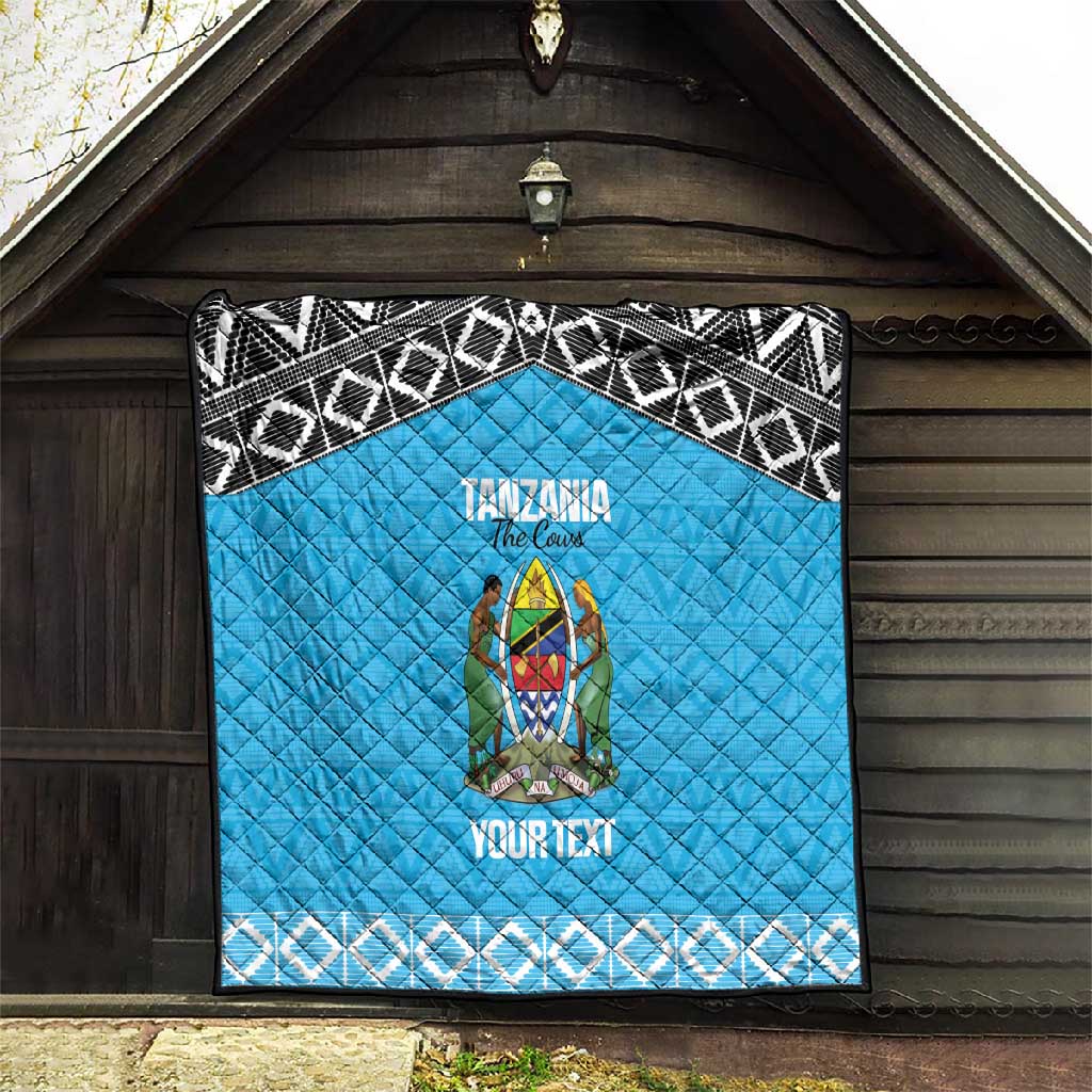 Afro Cricket Tanzania Custom Quilt Go Cows Sporty African Pattern - African Pride