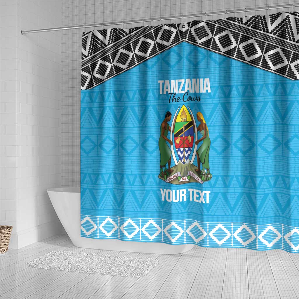Afro Cricket Tanzania Custom Shower Curtain Go Cows Sporty African Pattern - African Pride
