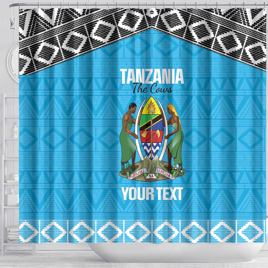 Afro Cricket Tanzania Custom Shower Curtain Go Cows Sporty African Pattern - African Pride