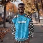 Afro Cricket Tanzania Custom Sweatshirt Go Cows Sporty African Pattern - African Pride