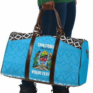 Custom Tanzania Cricket Travel Bag Go Cows Sporty African Pattern
