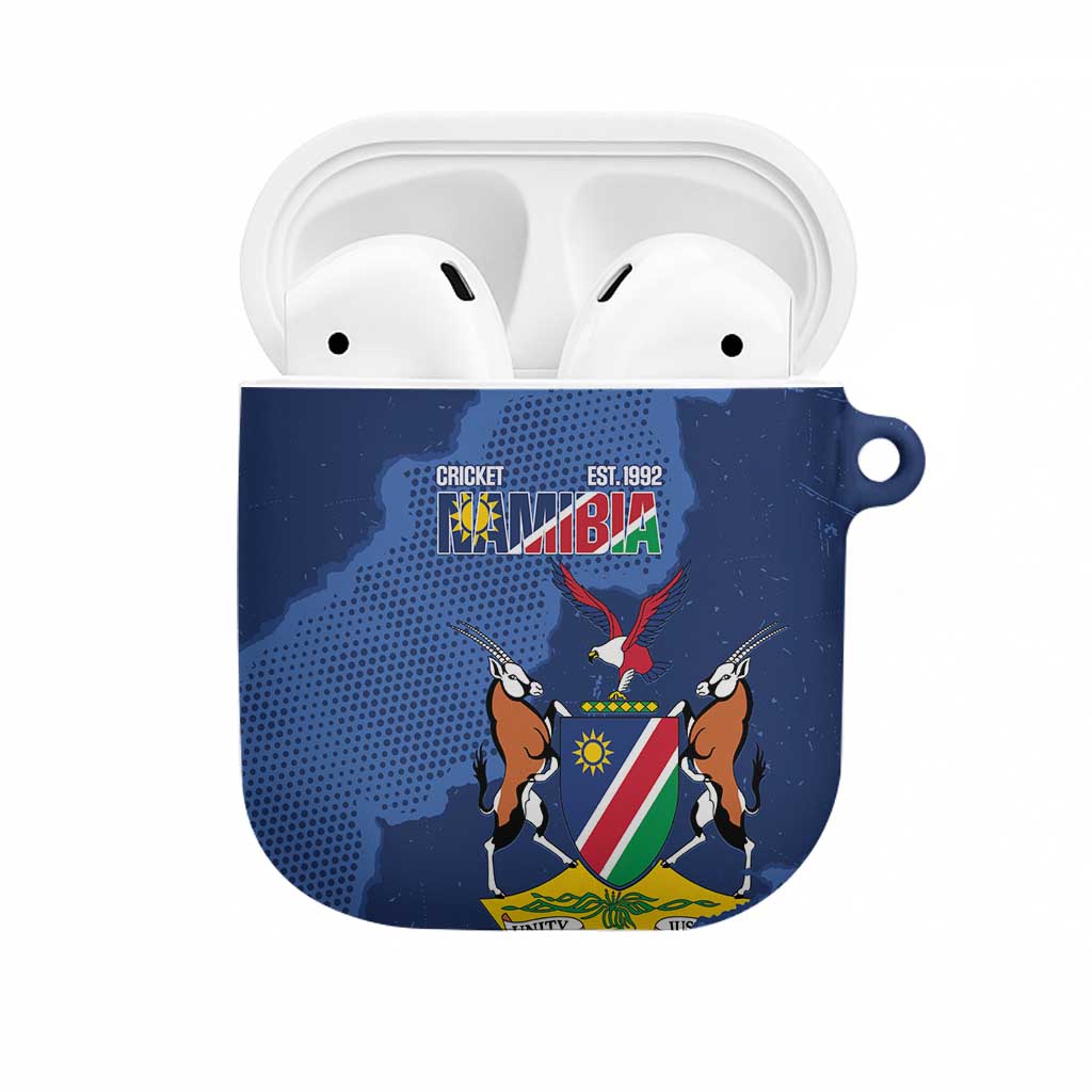 Custom Namibia Cricket AirPods Case Go Eagles Est 1992