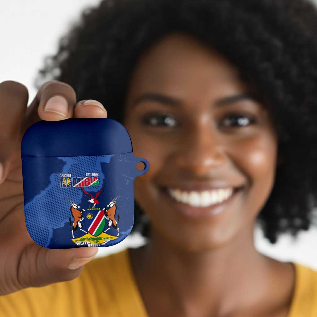 Custom Namibia Cricket AirPods Case Go Eagles Est 1992