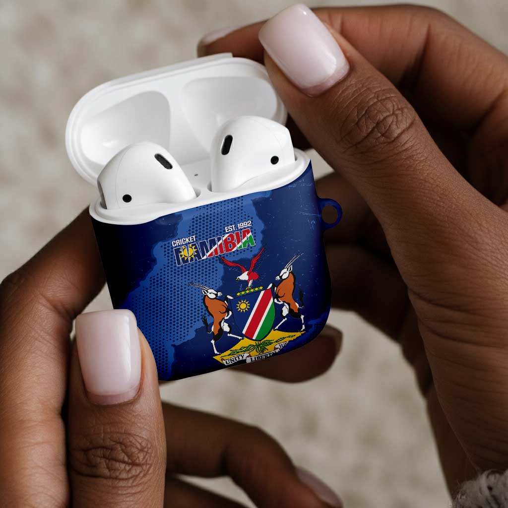 Custom Namibia Cricket AirPods Case Go Eagles Est 1992