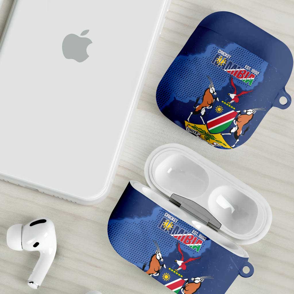 Custom Namibia Cricket AirPods Case Go Eagles Est 1992