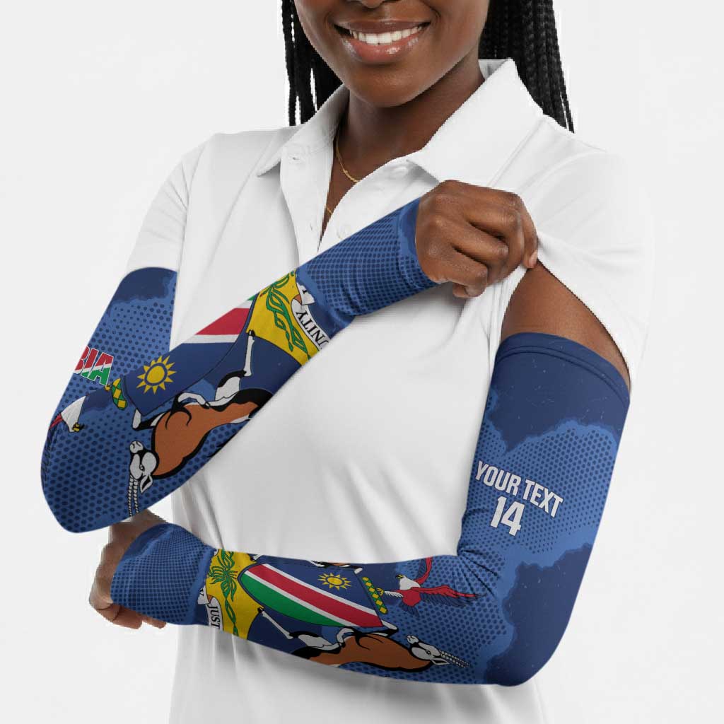 Custom Namibia Cricket Arm Sleeves Go Eagles Est 1992