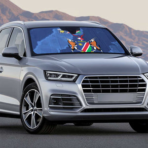 Custom Namibia Cricket Auto Sun Shade Go Eagles Est 1992
