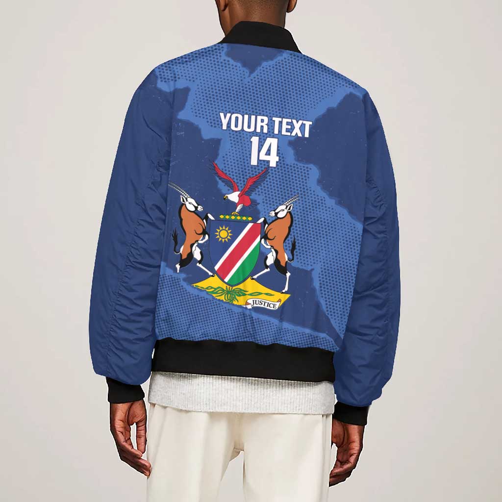 Afro Cricket Namibia Custom Bomber Jacket Go Eagles Est 1992 - African Pride