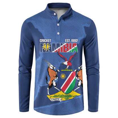 Custom Namibia Cricket Button Sweatshirt Go Eagles Est 1992