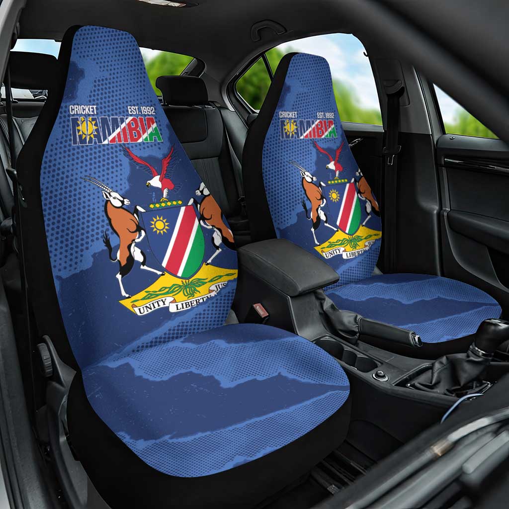 Afro Cricket Namibia Custom Car Seat Cover Go Eagles Est 1992 - African Pride