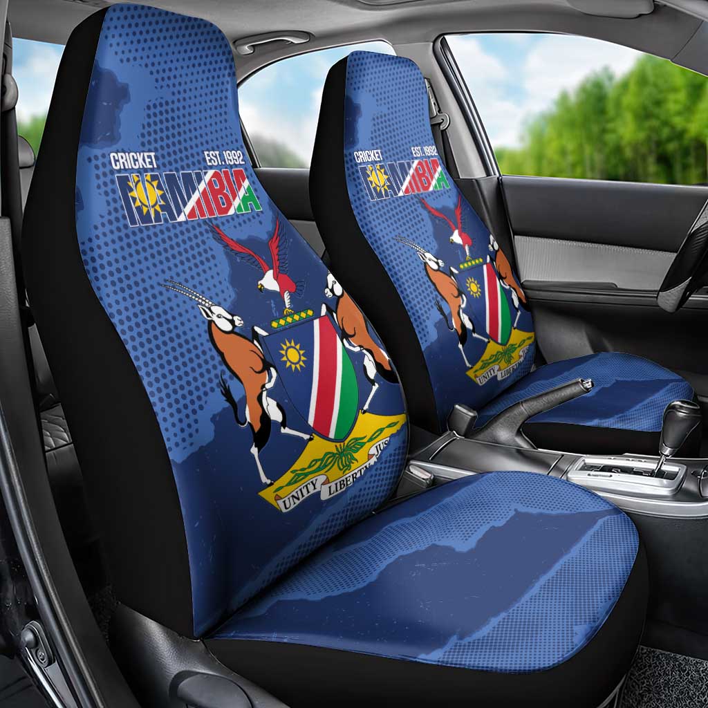 Afro Cricket Namibia Custom Car Seat Cover Go Eagles Est 1992 - African Pride