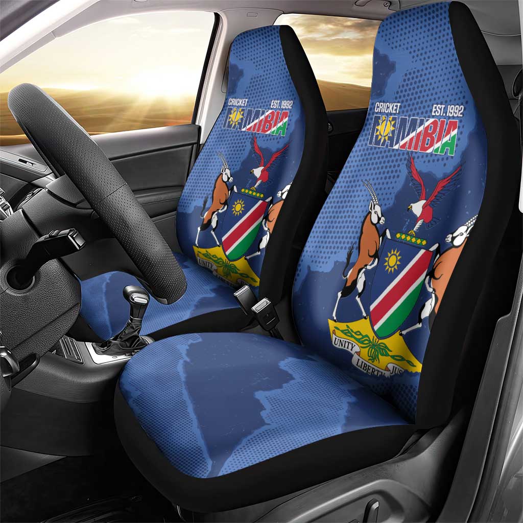 Afro Cricket Namibia Custom Car Seat Cover Go Eagles Est 1992 - African Pride