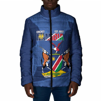Custom Namibia Cricket Padded Jacket Go Eagles Est 1992
