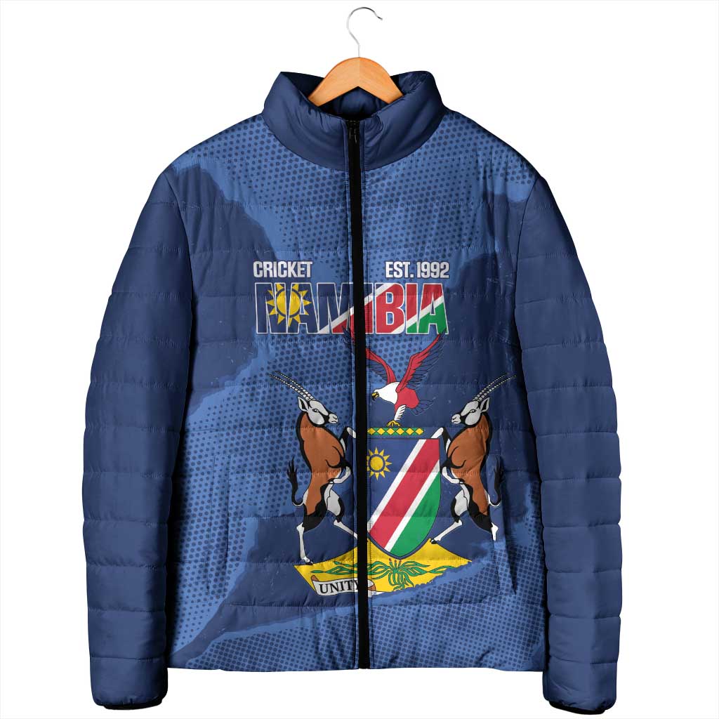 Custom Namibia Cricket Padded Jacket Go Eagles Est 1992