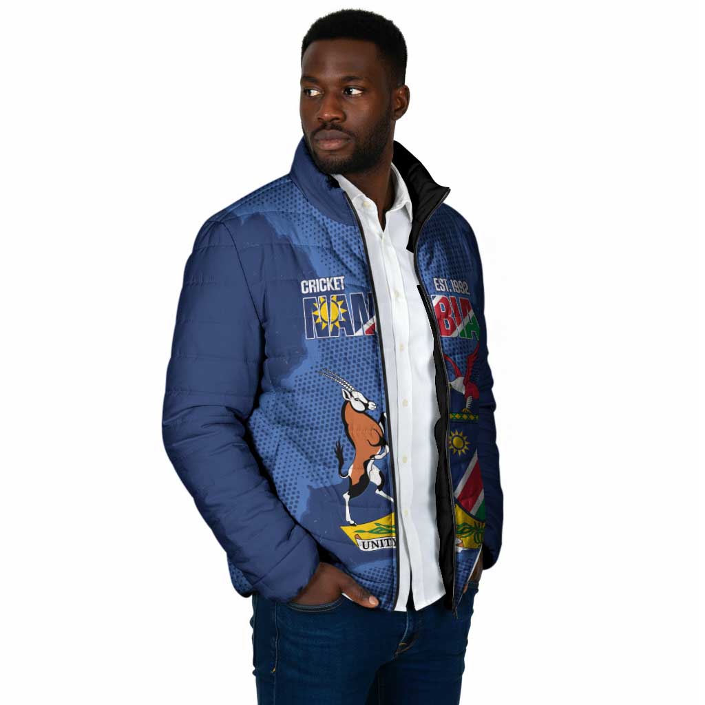 Custom Namibia Cricket Padded Jacket Go Eagles Est 1992