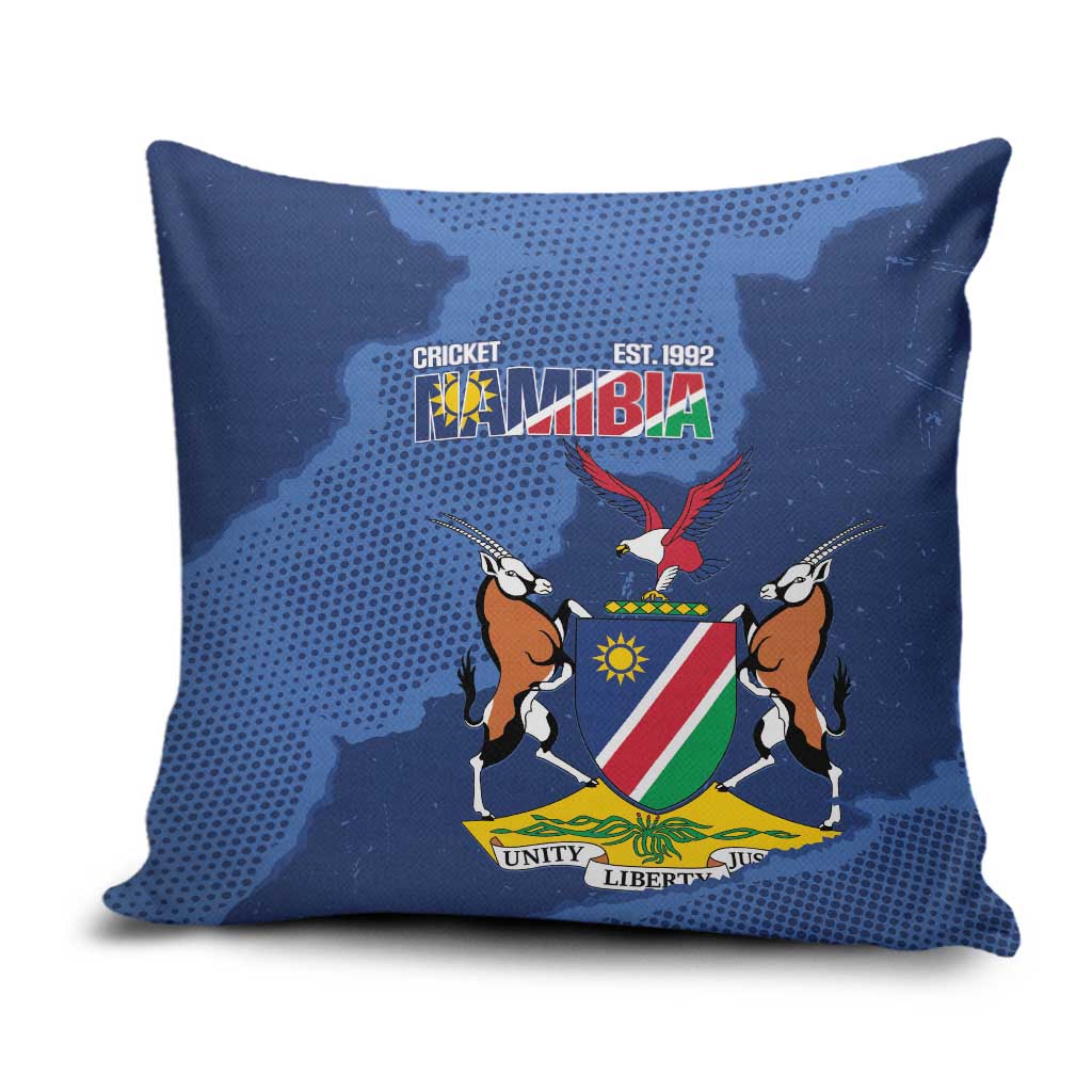 Custom Namibia Cricket Pillow Cover Go Eagles Est 1992