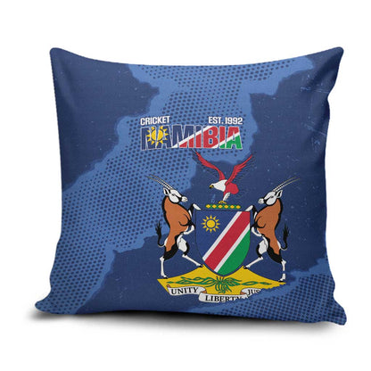 Custom Namibia Cricket Pillow Cover Go Eagles Est 1992