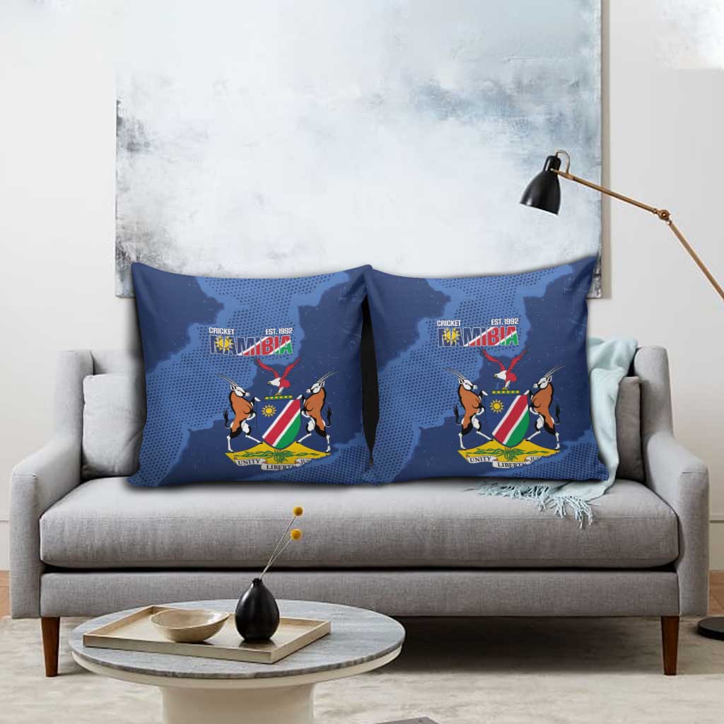 Custom Namibia Cricket Pillow Cover Go Eagles Est 1992