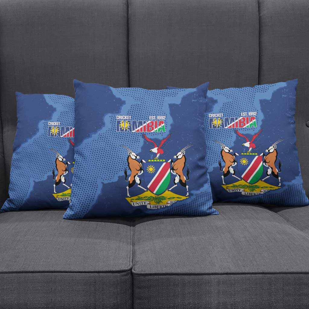 Custom Namibia Cricket Pillow Cover Go Eagles Est 1992