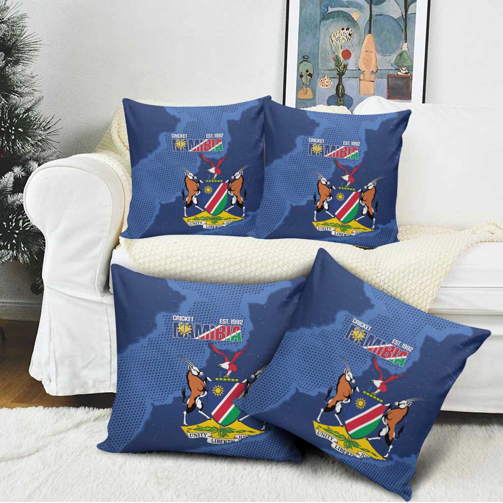 Custom Namibia Cricket Pillow Cover Go Eagles Est 1992
