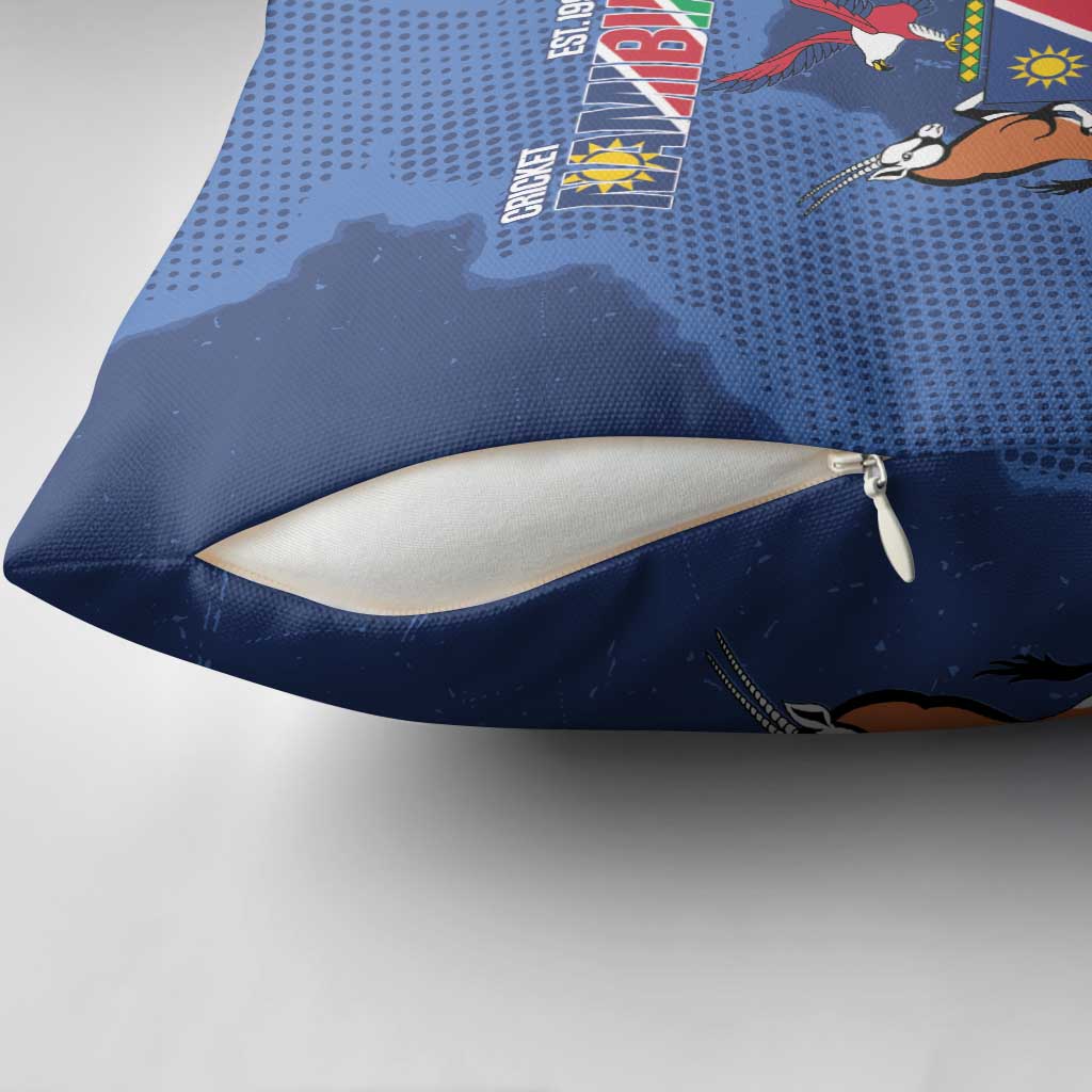 Custom Namibia Cricket Pillow Cover Go Eagles Est 1992
