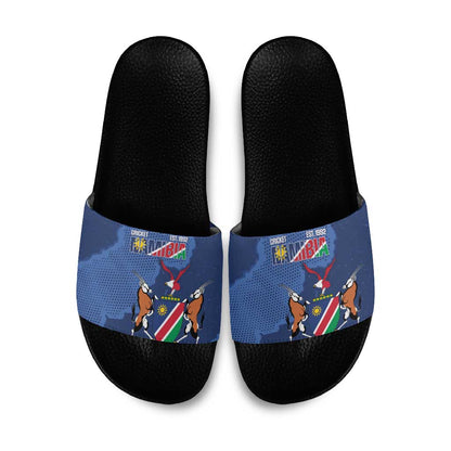 Custom Namibia Cricket Slide Sandals Go Eagles Est 1992