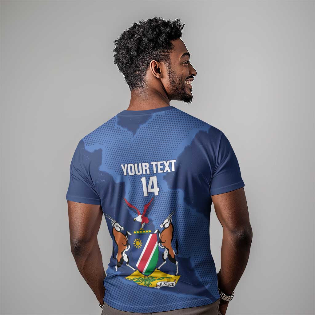 Afro Cricket Namibia Custom T shirt Go Eagles Est 1992 - African Pride