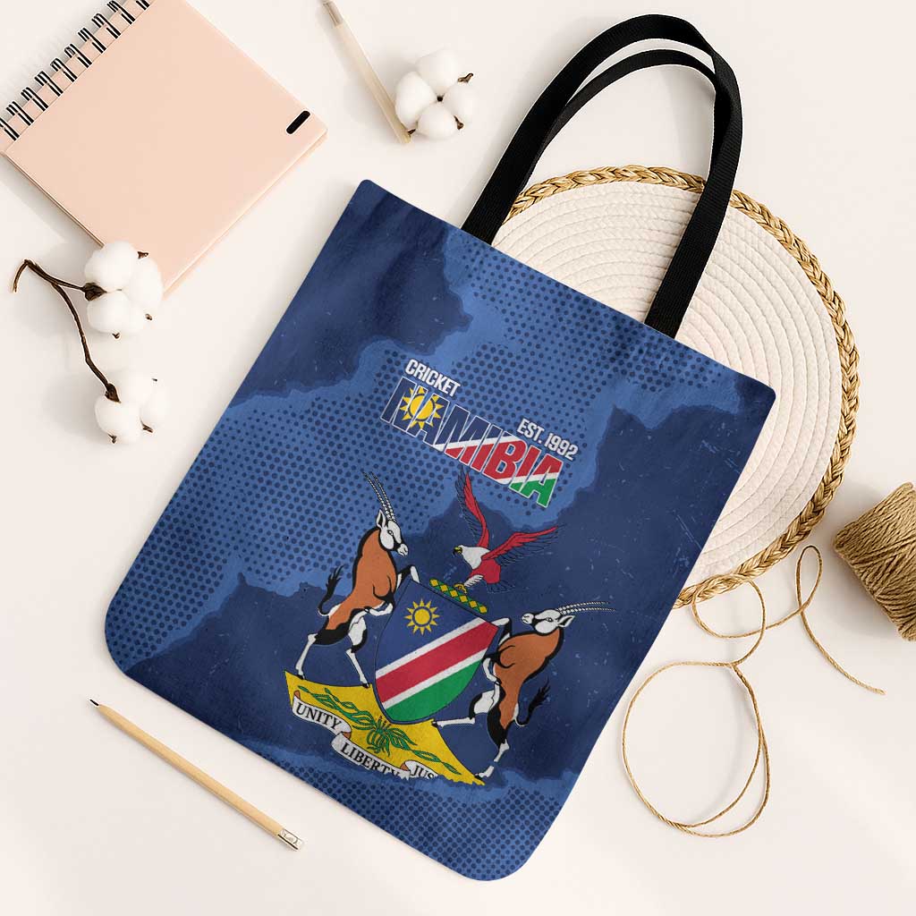 Custom Namibia Cricket Tote Bag Go Eagles Est 1992