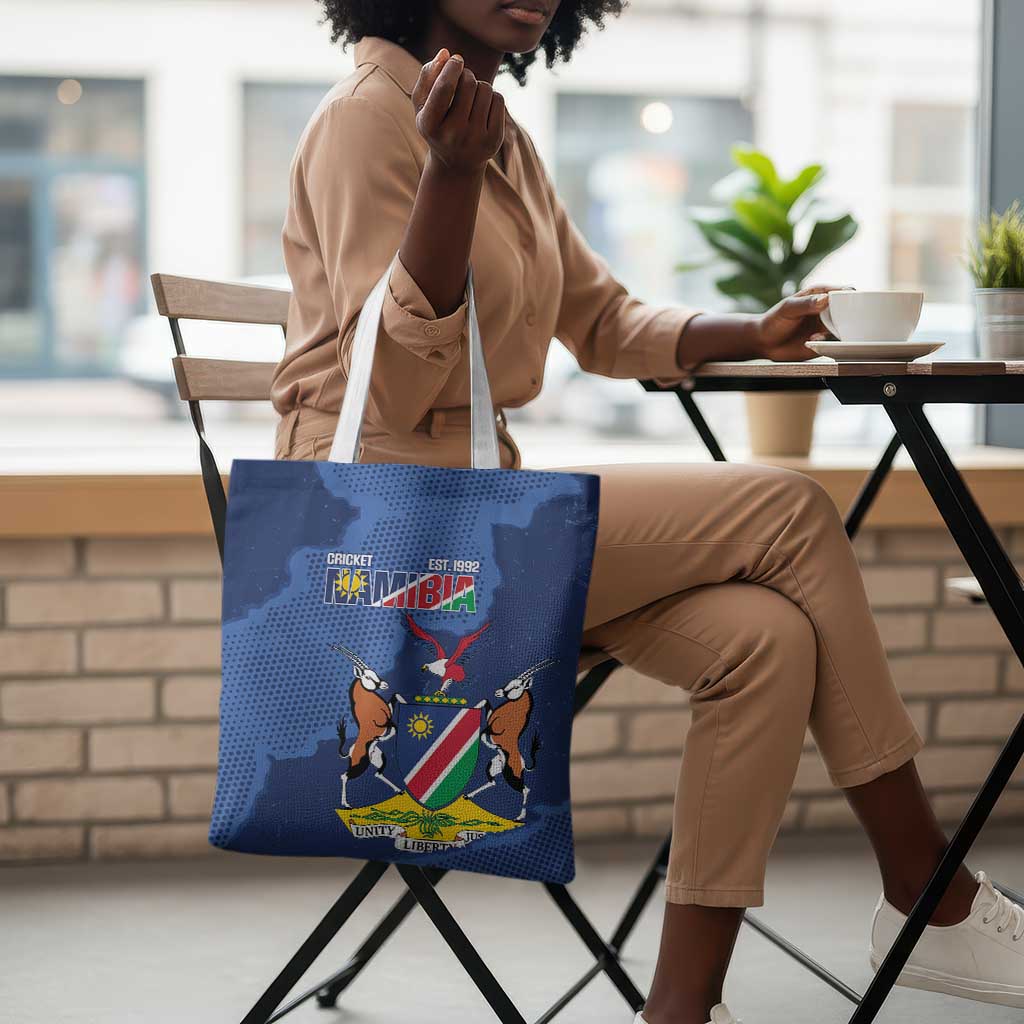 Custom Namibia Cricket Tote Bag Go Eagles Est 1992