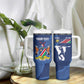 Afro Cricket Namibia Custom Tumbler With Handle Go Eagles Est 1992 - African Pride