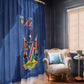 Afro Cricket Namibia Custom Window Curtain Go Eagles Est 1992 - African Pride