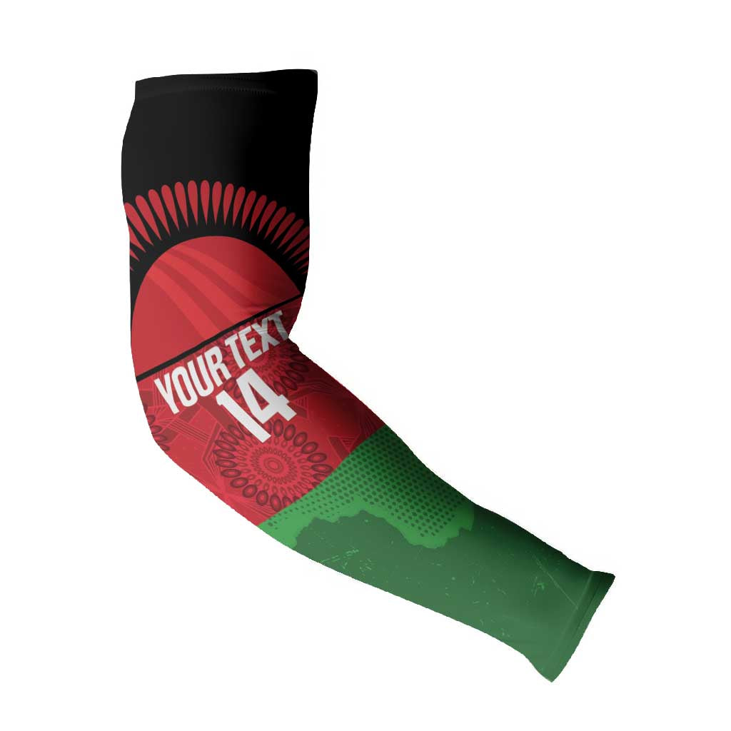 Custom Malawi Cricket Arm Sleeves Go Champions Flag Style