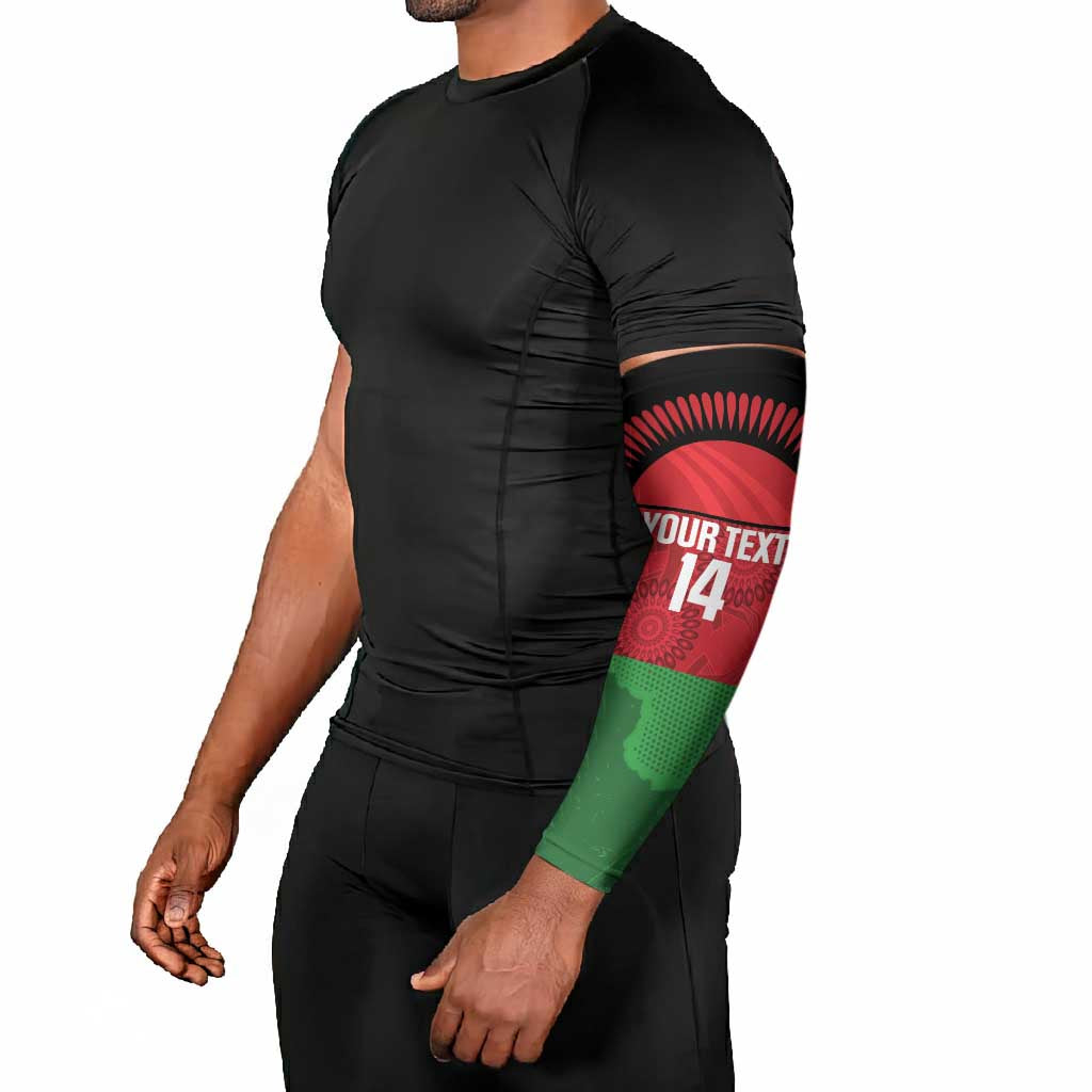 Custom Malawi Cricket Arm Sleeves Go Champions Flag Style