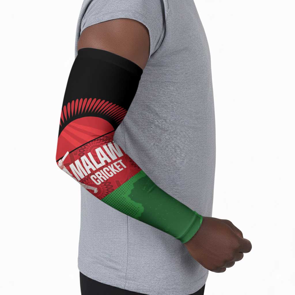 Custom Malawi Cricket Arm Sleeves Go Champions Flag Style