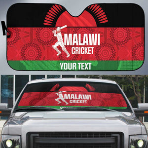 Custom Malawi Cricket Auto Sun Shade Go Champions Flag Style